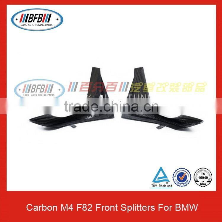 For BMW M series F82 M4 Carbon Fiber Apron Auto Front Bumper Splitters