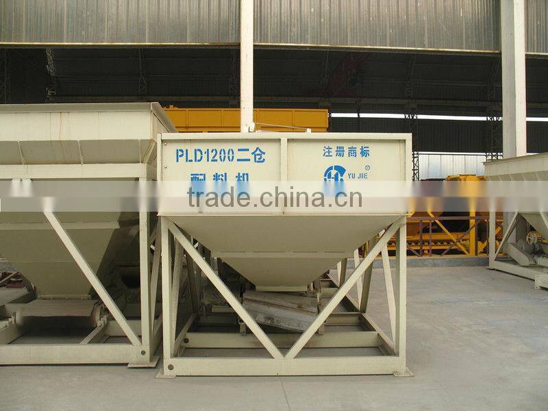 HOT sale!! PLD1200 aggragate batching machine on sale, CE/ISO certificated concrete batching machine PLD1200