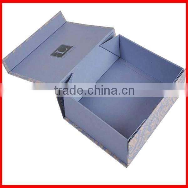Crazy Selling wholesale Professional Customized black luxury Rectangle Foldable Paper gift Box