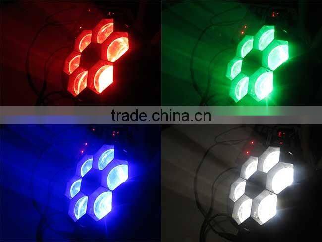 100% factory directly RGBW MINI 6pcs bee eye led beam dmx512 moving head light