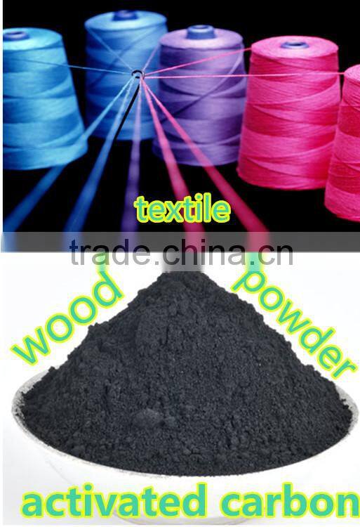 Activated carbon powder for fabric textile plant decoloration