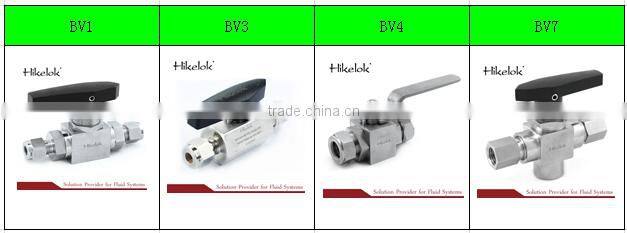 stainless steel high pressure 1/4 1/4" inch male female npt bspt OD compression ball valve