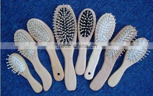 Chinese Natural small brush Wooden hair brush Brush Healthy Massage Hairbrush Freeship