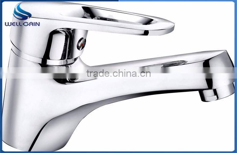 Classic lavatory single zinc handle brass body bathtub faucet wall mounted chrome plating bathtub mixer