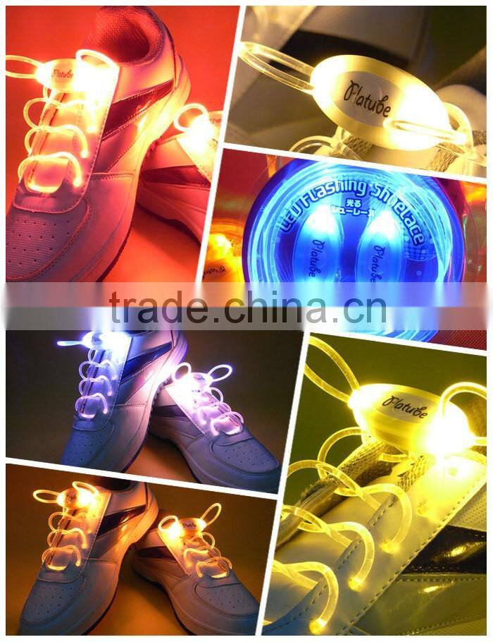 2016 Waterproof Shoe Accessory Led Shoelaces For Party Use