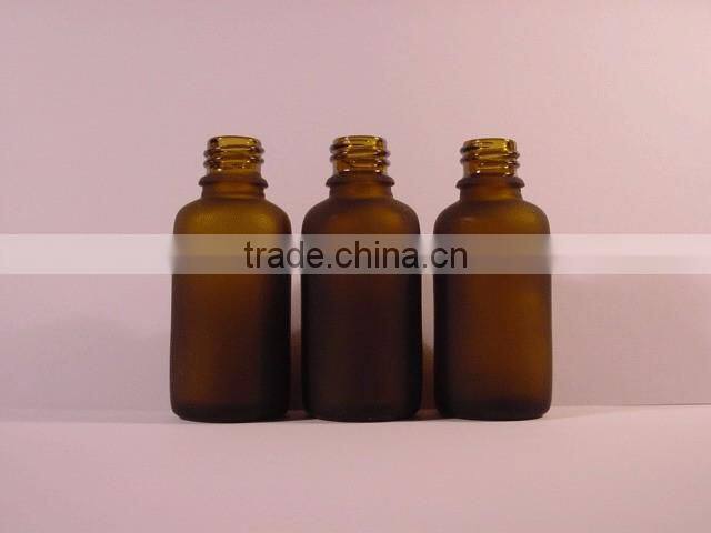 30ml amber glass boston shape Essential oil bottles with explosion-proof bottle caps