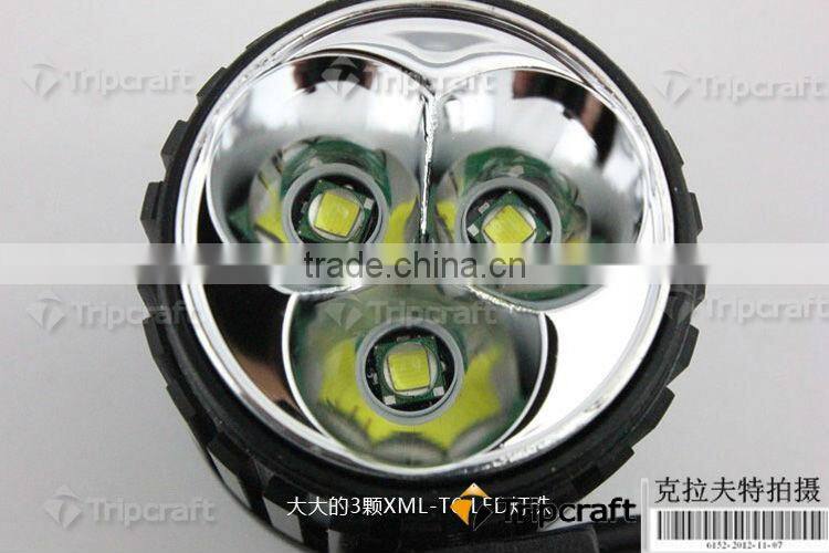 4000 Lumens 3x XM-L T6 LED Headlight 3T6 Headlamp Bicycle Bike Light Waterproof Flashlight