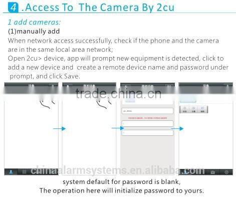 WIFI alarm IP camera fire alarm built-in siren