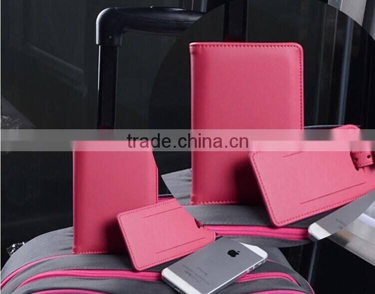 Dongguan factory direct custom simple style passport holder with customized Logo,2016 new arrived leather passport cover