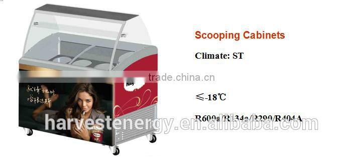 supermarket commercial ice cream freezer glass door chest freezer