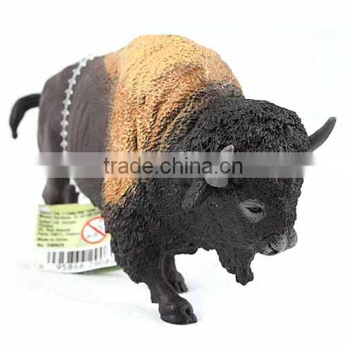 Injection molded animal Yak bull figures sculptures