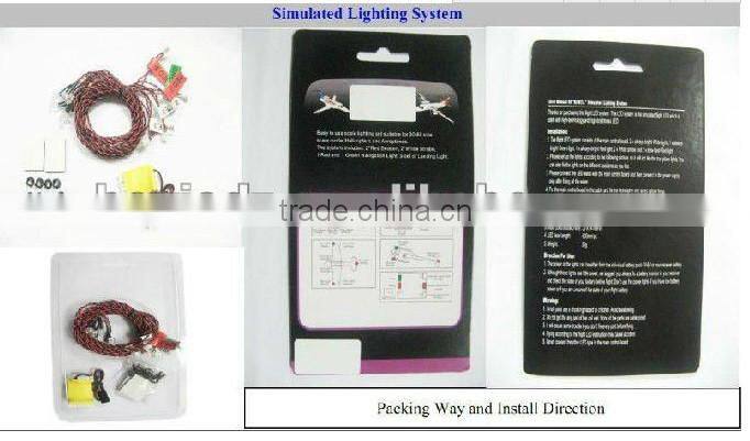 RC Simulated LED Lighting System for Helicopters and Aeroplanes