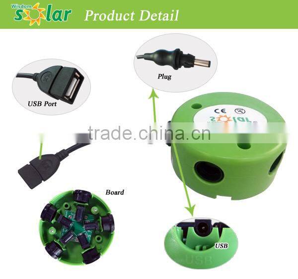 Portable reading lampe solaire vision protection with 3 bulbs