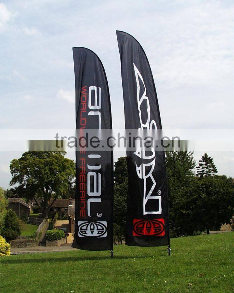 feather flag pole trade show display