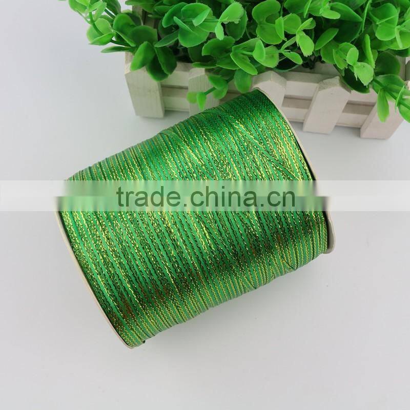 Top Quality Promotional 3mm Satin Ribbon With Golden Edges