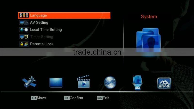 FTA Satellite Receiver DVB-S2+T2&T V8 Combo Support USB Wifi IPTV CAS PVR Twin Protocol Cccam Newcam MScam Youtube