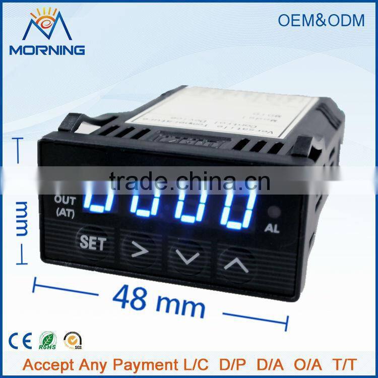 XMT7100 Enail Panel Size 48*24mm Mini White Led Digital Display Industrial Use DC 12V PID Auto Tuning Temperature Controller