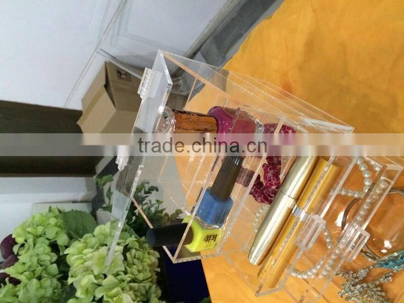 acrylic cosmetic organizer with drawers
