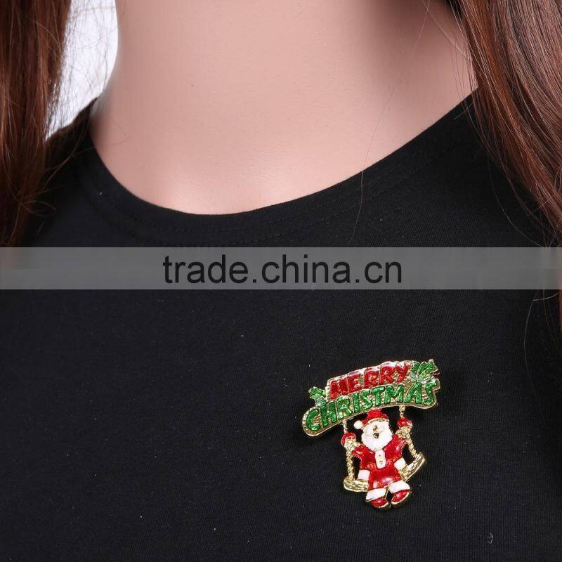 MMRM 1Pcs Vintage Christmas Snowman Brooch Pin Party Holiday Gift