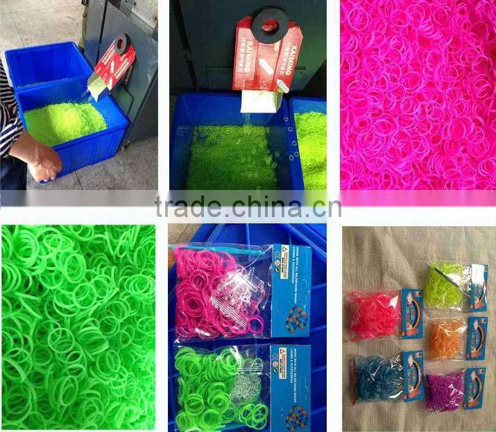 Newest colorful 300pcs or 600pcs per bag rubber bands/loom bands refill (B17)