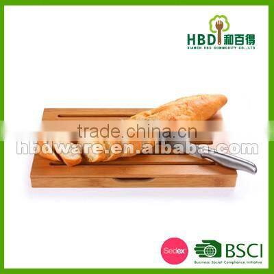 Bamboo Bread cutting board with knife set