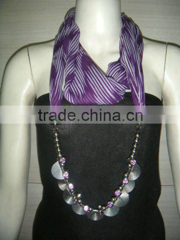 Charming Scarf/Jewellery Neck ring Scarf/Latest Scarf 2013