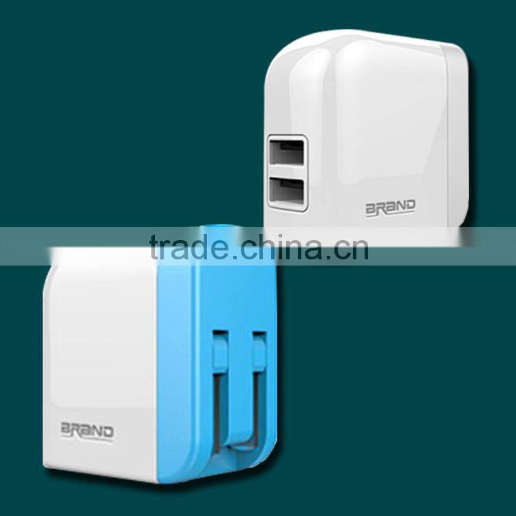 High efficient conversion 2.1A portable 4 port universal usb fast charger