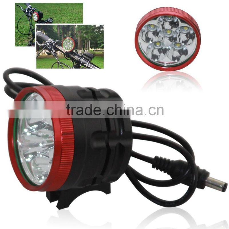 2 In 1 High Brightness 6 x XM-L T6 LED 3 Modes Bike Light Bicycle Front Lamp Headlight Headlamp + Battery Pack + Charger