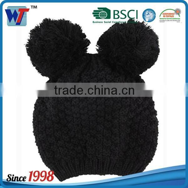 Promotional Wholesale Custom Organic Cotton Kids Beanie Hat Baby Knitted Hat