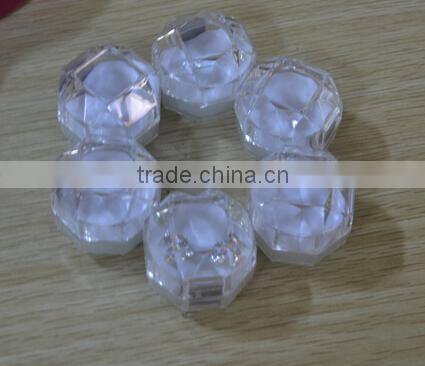 Acrylic Lucid 4x4cm Ring Earring Box Jewelry Package One bag 100Pcs
