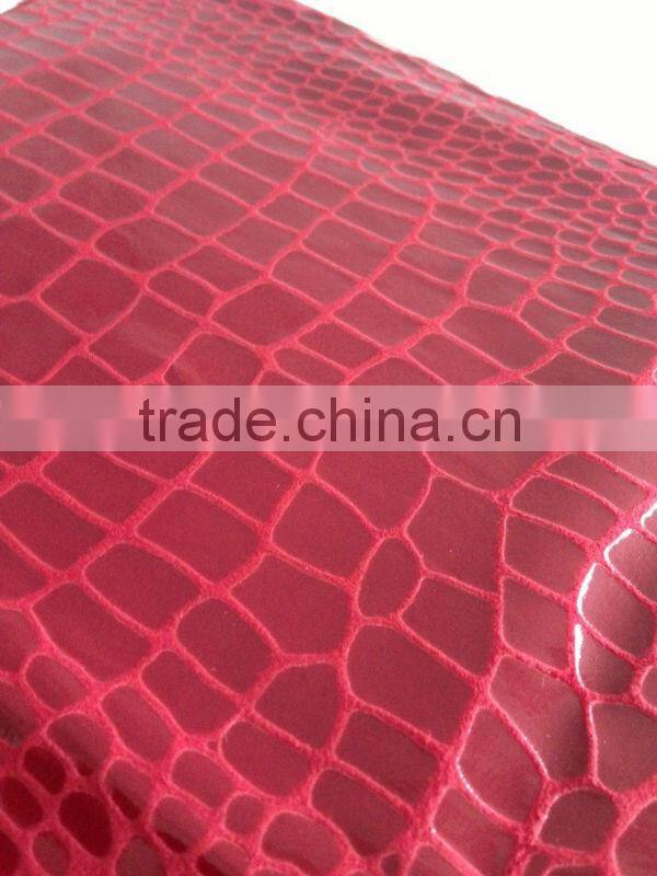 100% polyester bronzed suede fabric for garment