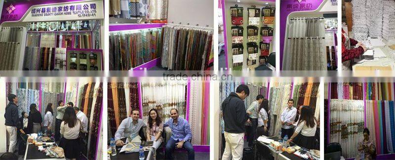 T/C Polyester and Cotton Freehand Drawing Flower Printed Curtain Panel Drapes Drapery