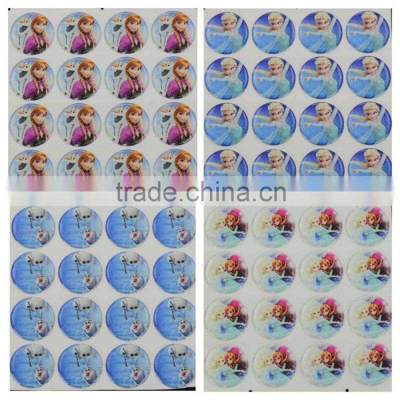 Funny heart-shaped custom epoxy sticker 3m epoxy sticker for decoration or children