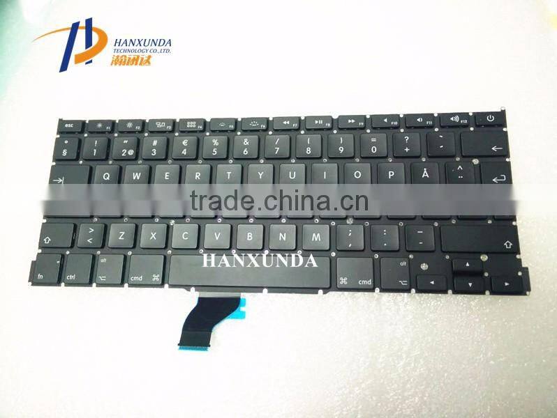 Wholesale 100% NEW Original for rMBP Pro retina 13 inch A1502 Sweden keyboard