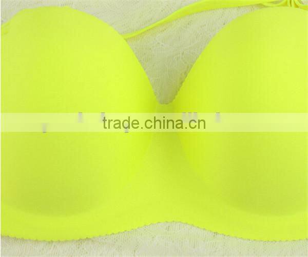 Summer 1/2 cup x-shaped cross straps one piece push up seamless bra wholesale