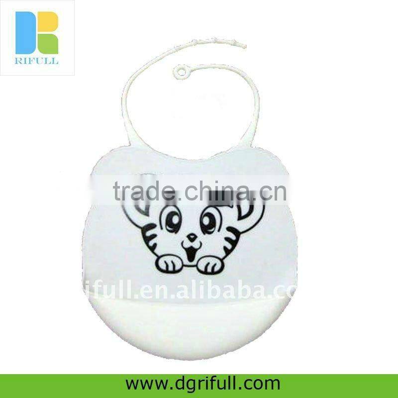 silicone baby Bib with custom logo printing