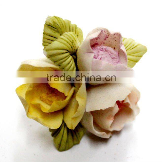 decorative artificial flower brooches