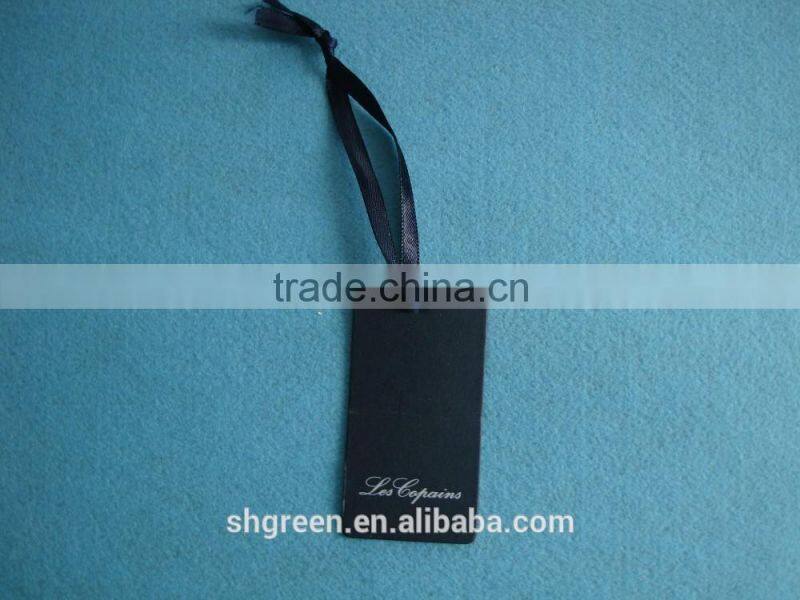 Printing cardboard hangtag with rope