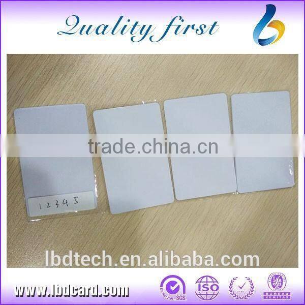 White Blank Unique 125 KHz EM4200 ID Badges with UID Printing