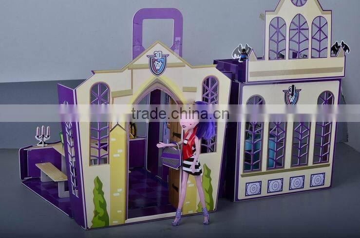 Russian 3D Puzzle child toys 3D DIY house