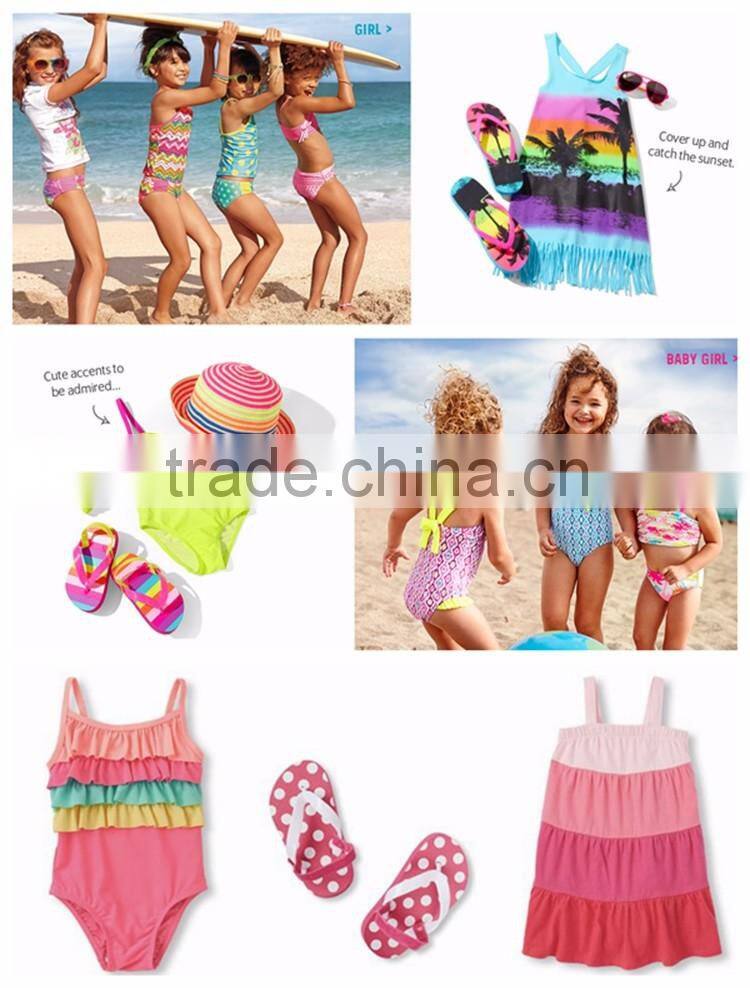 Neon bikini swimsuits for children