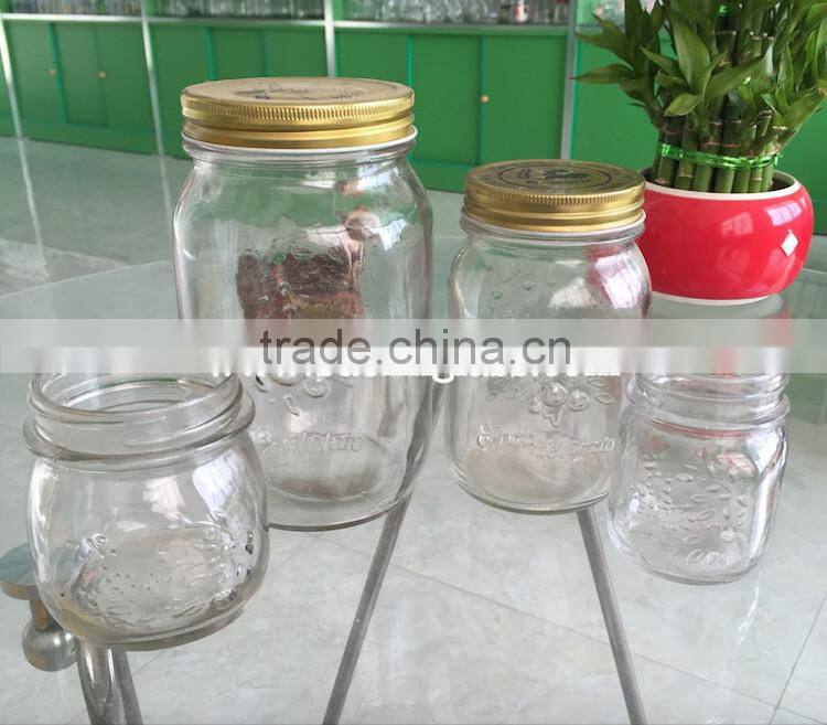 Mini glass spices powder jar with cork