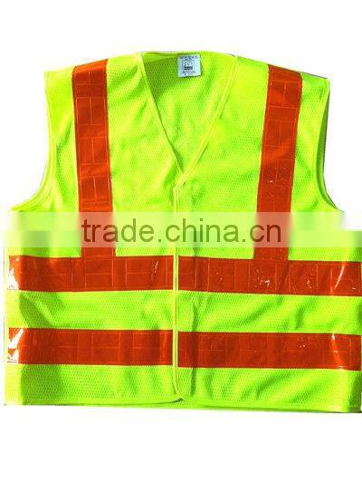 reflective vest for USA market ,safety vest for worker ,reflective vest with orange tape