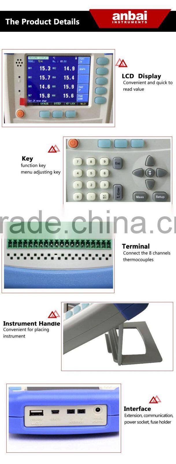 Hot Product AT4808 Temperature Data Logger for LED Industries