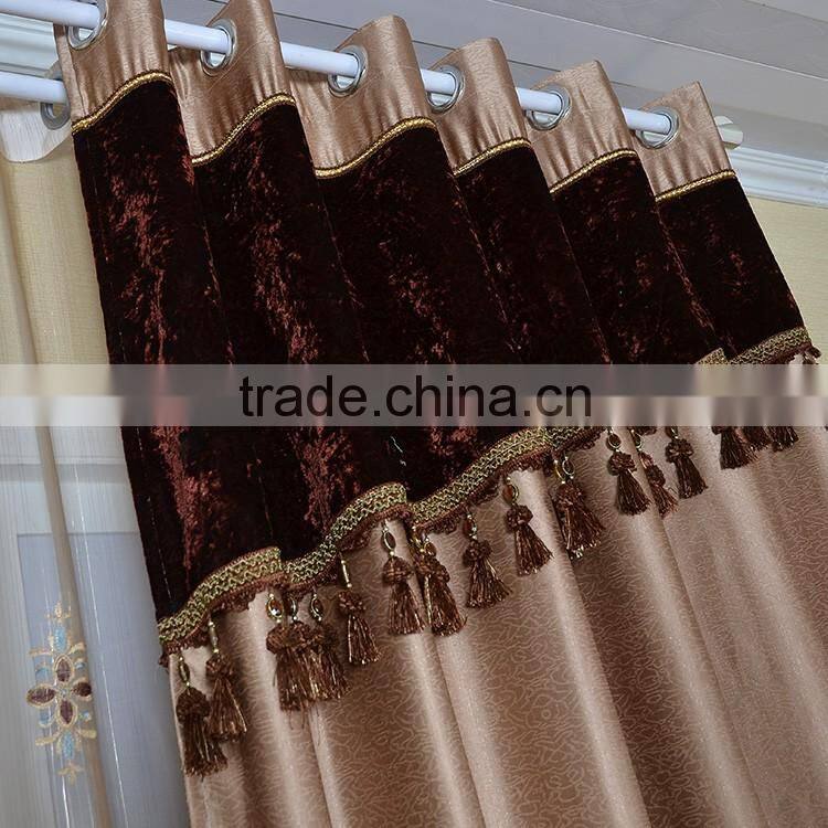 High-grade embroidery types of curtain fabrics