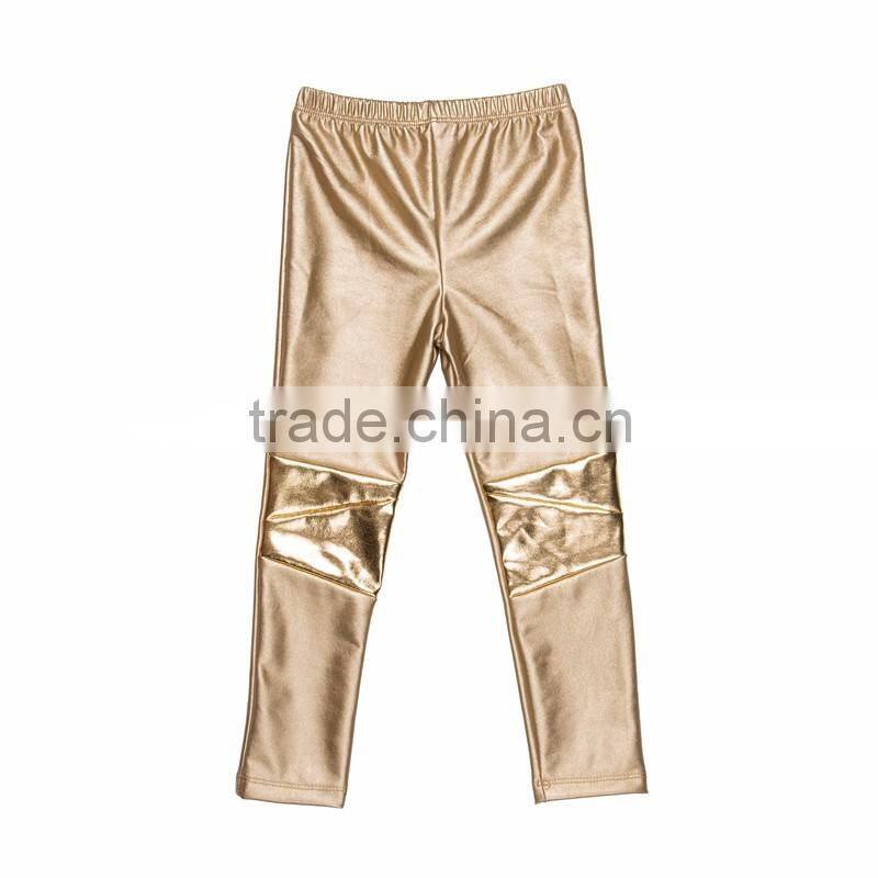 Spring autumn polyetser new fashion pants children leather tight trousers baby sequin pants baby girls sequins leggings shiny
