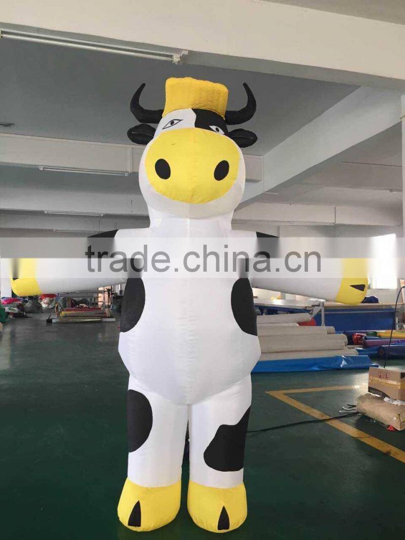 Hola inflatable mascot costume/inflatable cow costume/mascot costume