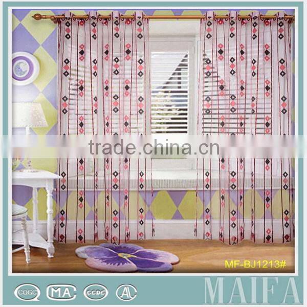 2016 new curtain designs 100% polyester germany sheer curtains fashion