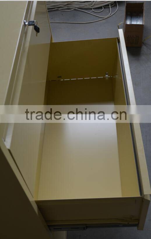 Knock Down Construction metal 4 drawer lateral filing cabinet