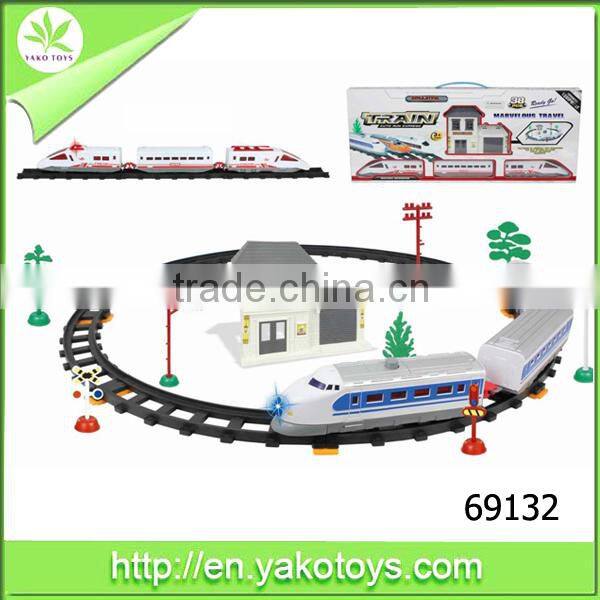 Electric Railway Car B/O Cartoon Rail Car children electronic toy car